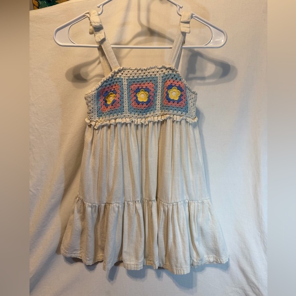 Haute Hippie Other - Haute Hippie Cream and Blue Kids Casual Dress